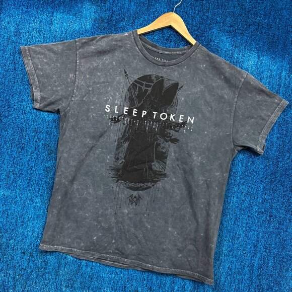Sleep Token Aqua Regia Mineral Wash Rock T-Shirt Size Large - Picture 3 of 4
